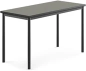 Meble do szkół i przedszkoli - AJ Produkty Stół SONITUS, 1200x600x720 mm, ciemno szare linoleum, antracyt - miniaturka - grafika 1