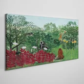 Obrazy i zdjęcia - PL Coloray Obraz na Płótnie Tropikalny Las Henri Rousseau 140x70cm - miniaturka - grafika 1