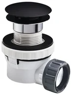 Syfony - WIRQUIN Syfon umywalkowy oszczędzający miejsce XS-PURE czarny mat WIRQUIN - miniaturka - grafika 1