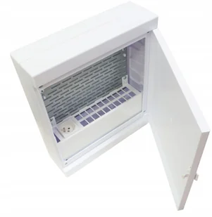 Sabaj System Skrzynka Multimedialna Natynkowa plastikowa 20 gniazd keystone Płyta Montażowa IP30 Drzwi białe 310x360x105 Biała z zatrzaskiem MULTIALFA 360 BD ROZDZIELNICA MULTIMEDIALNA - Rozdzielnie elektryczne - miniaturka - grafika 2