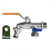 Inne akcesoria do nawadniania - BRADAS Kran kulowy 3/4"" 2x końcówka GZ 1"" GKK0534 2984 GKK0534 - miniaturka - grafika 1