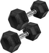 Hantle i ciężarki - MOVIT HANTLE ŻELIWNE HEX 2X 10 KG SZTANGIELKI CROSSFIT 20040892 - miniaturka - grafika 1