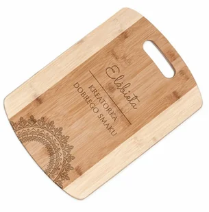Murrano Deska bambusowa do krojenia z grawerem dla pary na ślub rocznicę p DSK-BMB3-039 - Deski do krojenia - miniaturka - grafika 17