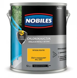 Akzo Nobel Farba do betonu i metalu chlorokauczuk ral 1003 5L NOBILES 428052 - Farby do metalu Akzo Nobel Farba do betonu i metalu chlorokauczuk ral 1003 5L NOBILES 428052 - Farby do metalu - miniaturka - grafika 1