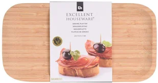 EH Excellent Houseware Taca do serwowania owoców 25x13 cm bambusowa 784230520 - Tace i patery - miniaturka - grafika 5