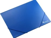 Artykuły biurowe - Titanum Teczka A4 z gumką, niebieska 195182 - miniaturka - grafika 1