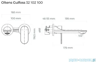 Oltens Gulfoss bateria umywalkowa podtynkowa chrom 32102100 - Baterie podtynkowe - miniaturka - grafika 2