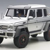 Zabawki zdalnie sterowane - Autoart Mercedes-Benz G6 3 AMG 6X6 silver - miniaturka - grafika 1