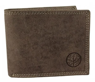 BETLEWSKI (PL) Portfel Męski Skórzany BETLEWSKI (PL) Skóra Zamszowa Poziomy Bez zapięcia BPM-ND-71 - Portfele - miniaturka - grafika 4