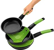 Zestawy garnków i patelni - BRA Prior zestaw patelni, 3-częściowy, 18, 22 i 26 cm, wykonana z odlewu aluminiowego, z powłoką zapobiegającą przywieraniu A121460 - miniaturka - grafika 1