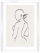 Plakaty - Dekoria Dekoria Plakat Body Line I 70 x 100 cm Ramka Biała 223F-000-40 - miniaturka - grafika 1