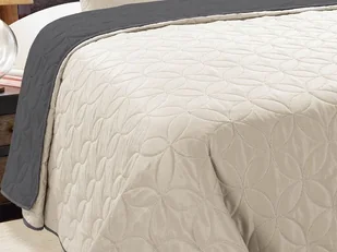 Euromat Dwustronna Narzuta Vigo II Srebrny Szary 006 170x210 / 200x220 cm 13364 - Narzuty - miniaturka - grafika 3