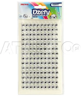 Brewis Dżety samoprzylepne zrebrne 6mm (140) VB8747 - Dekoratorstwo - miniaturka - grafika 3