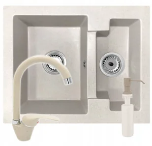 Laveo 6 kolorów Zlewozmywak Granitowy Duża Komora 20 cm - Zlewozmywaki - miniaturka - grafika 17