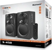 Głośniki komputerowe - REAL-EL S-450 2.0 Black EL121200005 - miniaturka - grafika 1