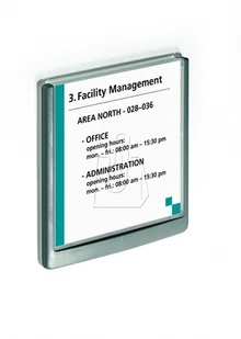 Durable Tabliczka informacyjna Click Sign Durable 149mm x 148,5mm czerwona 486203 - Numery na dom - miniaturka - grafika 6