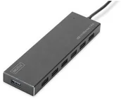 Huby USB - Digitus Hub USB 3.0/Koncentrator 7xUSB 3.0 SuperSpeed aktywny aluminium AKDGUBH00170 - miniaturka - grafika 1