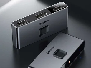 Baseus Dwukierunkowy rozdzielacz Baseus Splitter Full HDMI 4K 30Hz 2x1 1x2 CAHUB-BC0G - Adaptery i przejściówki - miniaturka - grafika 13