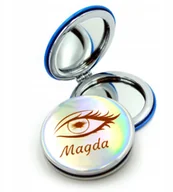 Lusterka do makijażu - Lusterko Kosmetyczne składane do torebki + Grawer - miniaturka - grafika 1