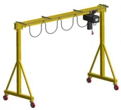 Wciągarki - Vidaxl 339 IMPROWEGLE bramowa skręcana miproCrane DELTA 300 wciągnik łańcuchowy elektryczny zintegrowany z wózkiem pchanym + kaseta sterująca udźwig 2000 kg wysięg 3500 mm wysokość podnoszenia 4 78931-uniw - miniaturka - grafika 1