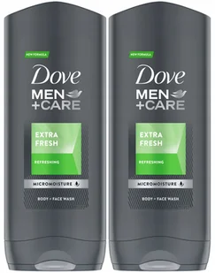 Dove Men Care Clean Comfort Żel Prysznic 2 x 400ml - Żele pod prysznic dla mężczyzn - miniaturka - grafika 3