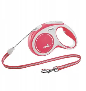 Flexi Smycz New Comfort M linka 5m/ 20kg czerwony - Smycze dla psów - miniaturka - grafika 7