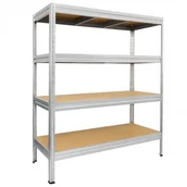 Szafy i regały magazynowe - B2B Partner Regał półkowy HEAVY, 1770x1600x600 mm, 600 kg, ocynkowany 189091 - miniaturka - grafika 1