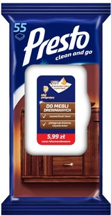Presto 2W1 Ściereczki + Płyn Do Mebli Drewnianych - Ściereczki, gąbki, czyściki - miniaturka - grafika 4