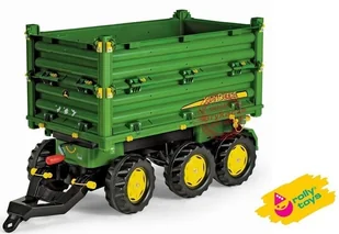 Rolly Toys Przyczepa trzyosiowa z wywrotem John Deere 125043 - Jeździki dla dzieci - miniaturka - grafika 3