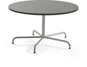 Stoły - AJ Produkty Stół PLURAL, 1300x720 mm, blat linoleum, ciemnoszary, srebrny - miniaturka - grafika 1