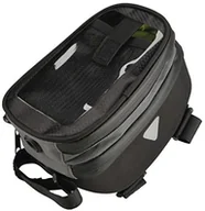 Sakwy rowerowe - Fischer dorośli Premium ze zintegrowaną funkcją torba etui do smartfonów i folia ochronna na ekran dotykowy-górna rura torba, czarna, One Size 86279 - miniaturka - grafika 1