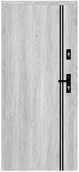 Drzwi zewnętrzne - NAWADOOR Drzwi wejściowe otwierane do wewnątrz HERMES Dąb Srebrny 80 Lewe NAWADOOR - miniaturka - grafika 1