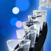 Kieliszki - Gift World Gift World, Domino Shots, kieliszki z podstawką, zestaw, 6 elementów - miniaturka - grafika 1