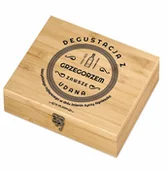 Zestawy do wina - Murrano Elektryczny korkociąg zestaw do wina w skrzynce z nadrukiem dla ZDW5-001 - miniaturka - grafika 1