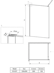 Deante Abelia KTA 031P - Kabiny prysznicowe - miniaturka - grafika 5
