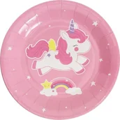 Naczynia i sztućce jednorazowe - A Little Lovely Company Talerzyki papierowe Złoty Jednorożec 8719033866782 - miniaturka - grafika 1