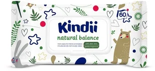 HARPER HYGIENICS Chusteczki Kindii Natural Balance x 60 szt - Chusteczki nawilżane - miniaturka - grafika 2