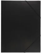 Teczki i skoroszyty - D RECT Teczka gumka A4 czarna 450mic D'Rect - miniaturka - grafika 1