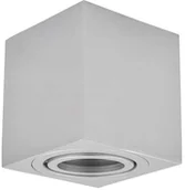 Lampy sufitowe - Mdeco Sufitowa LAMPA downlight SLP6316 MDECO prostokątna OPRAWA metalowy plafon spot regulowany srebrny __code-64064 - miniaturka - grafika 1