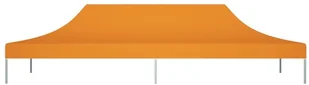 vidaXL Dach do namiotu imprezowego, 6 x 3 m, pomarańczowy, 270 g/m - Pawilony ogrodowe - miniaturka - grafika 4
