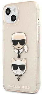 Karl Lagerfeld KLHCP13SKCTUGLGO iPhone 13 mini 5,4" złoty/gold hardcase Glitter Karl s & Choupette KF000815 - Etui i futerały do telefonów - miniaturka - grafika 4