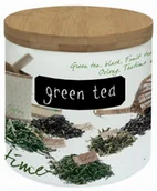 Pojemniki kuchenne - Nuova Cer R2S Pojemnik z pokrywką bambusową i kredą R2S Mediterraneo 751 TEA - miniaturka - grafika 1