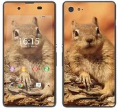 Etui i futerały do telefonów - Sony Royal Sticker Royal tatuaż ścienny RS. 98918 samoprzylepny do Xperia E3 z motywem wiewiórki na gałęzi RS.98918 - miniaturka - grafika 1