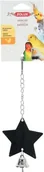 Akcesoria dla ptaków - Zolux Lusterko gwiazda z dzwoneczkiem, na łańcuszku Dostawa GRATIS od 99 zł + super okazje - miniaturka - grafika 1