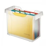 Artykuły biurowe - ESSELTE Pojemnik na teczki zawieszkowe LEITZ Plus +5 teczek przezroczyste ES341-20 - miniaturka - grafika 1