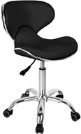 Krzesła i taborety kosmetyczne - ACTIVESHOP GABBIANO TABORET KOSMETYCZNY Q-4599 CZARNY - miniaturka - grafika 1