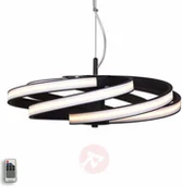 Lampy sufitowe - LIS Poland Dekoracyjna lampa wisząca LED Zoya, czarna - miniaturka - grafika 1