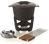 Akcesoria i części AGD - Brunch Time 10-częściowy zestaw do fondue Aosta Czarny 29074 - miniaturka - grafika 1