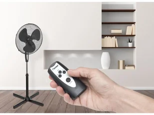Wentylator Bestron wentylator stojący z pilotem zdalnego sterowania i cyfrowy zegar sterujący, czarny ASV45ZR - Wentylatory - miniaturka - grafika 4