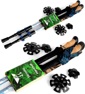 Spokey COMPASS Kije trek. BL/SV - Kije trekkingowe - miniaturka - grafika 3